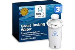 Brita Original Replacement Water Filter, Pitchers and Dispensers, 3 Pack