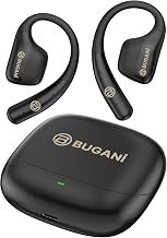 BUGANI Open Ear Earbuds, Open Ear Headphones Running Earbuds Wireless | Headphones Bluetooth Wireless 5.4, 40H Playtime, IPX5 Waterproof Earphones For Workout, Running, Sport