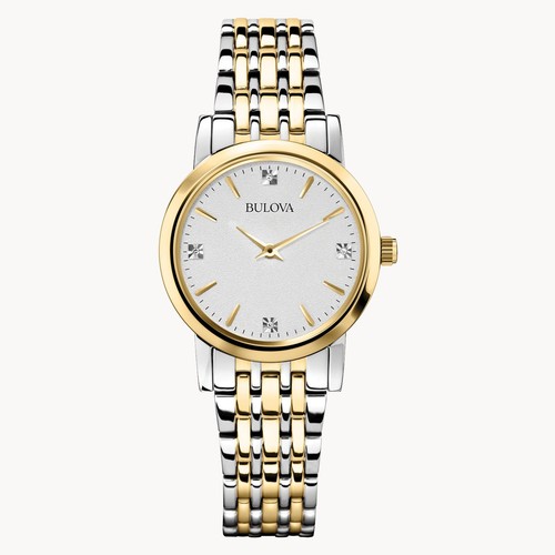 Bulova Women's Classic Quartz Silver Watch 27MM 98P115
