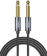 CableCreation 1/4 Instrument Guitar Cable (10FT/3M), Nylon Braid 6.35mm TS Straight Male to Male for Electric Guitar, Bass, Keyboard, Mixer, Amplifier, Amp, Speaker, Equalizer