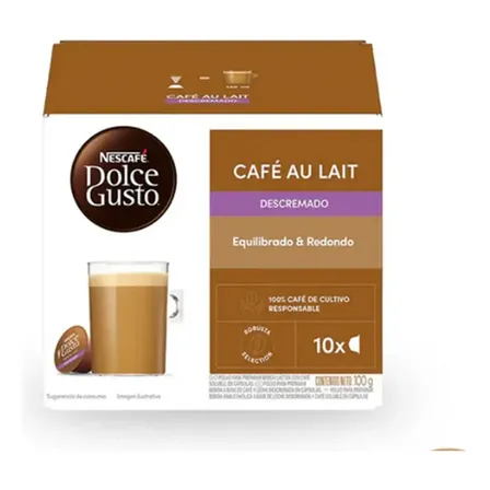 Caf&eacute; con leche descremada en c&aacute;psula Nescaf&eacute; Dolce Gusto x 10 unidades