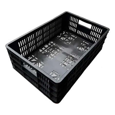 Cajones Plasticos Apilables 60x40x20 Reforzado X 10 Un. Negro