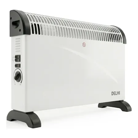 Calefactor El&eacute;ctrico Delhi Convector Estufa Panel 2000w B /n Color Blanco