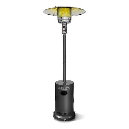 Calefactor Estufa Exterior Tipo Hongo Garrafera Patio Delhi Negro