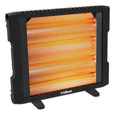 Calefactor Hal&oacute;geno Liliana Infratec Ci650 Negro Con Protecci&oacute;n Por Sobrecarga