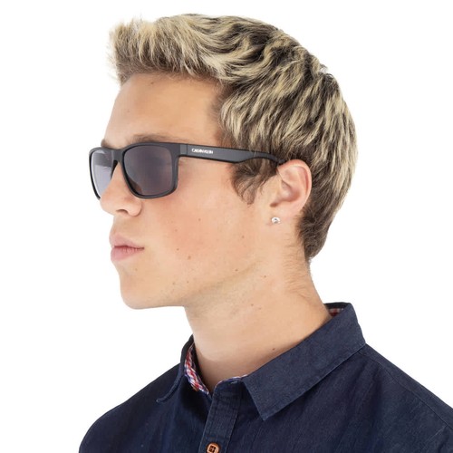 Calvin Klein Grey Rectangular Men's Sunglasses CK19568S 001 58 CK19568S 001 58