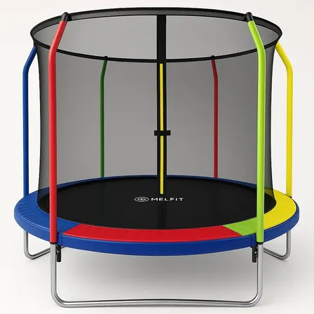 Cama Elastica Melfit 3 Mts Trampolin Red Chicos Mtpro3.0 Lona de salto Negro Cobertor de resortes Multicolor