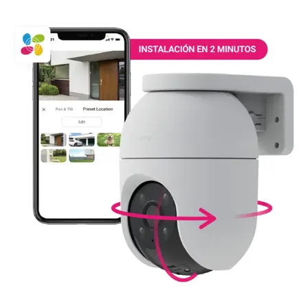 C&aacute;mara De Seguridad Wifi Domo Color Full Ezviz C8c 2mp 1080 Blanco