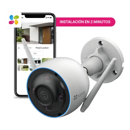 Camara Seguridad Ezviz Wifi 2k Color Detecci&oacute;n Sirena Ia