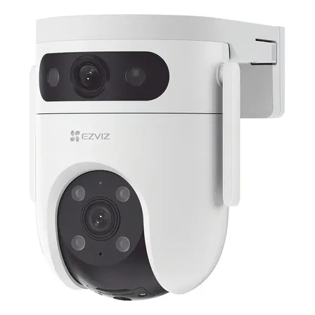 C&aacute;mara Seguridad Wifi H9c Doble Lente 3mp Exterior Blanco