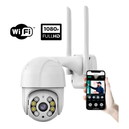 Camara Wifi Icsee S57 Exterior Domo Full Hd Nocturna Audio Blanco