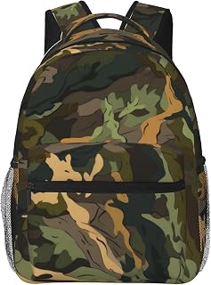 Camouflage Hunting Tree Backpacks Laptop Bookbag Computer Bag Hiking Travel Daypack for Women Men
