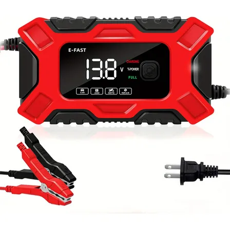 Cargador De Bater&iacute;a De Coche Autom&aacute;tico Inteligente Us Plug 12v 6a