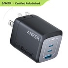 Cargador de pared Anker Prime 67W USB C 3 puertos GaN carga r&aacute;pida PPS para tel&eacute;fono