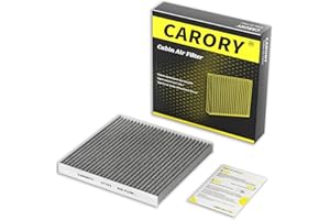 CARORY Cabin Air Filter w/Activated Carbon for Toyota Camry, Corolla, RAV4, Highlander, Lexus RX350, NX300, GX460, Subaru Legacy, Outback, Jaguar F-Pace, Land Rover Discovery, Range Rover and More