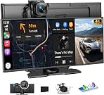 Carplay Screen for Car 11.5" Largest HD Screen for Carplay & Android Auto Car Stereo with 4K Dash Cam 1080P Backup Camera, GPS Navigation/Bluetooth/Mirror Link/Voice Control/AUX/FM/Siri
