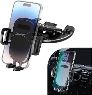 CD Phone Holder for Car, 360&deg; Rotating CD Player Phone Mount