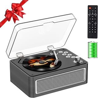 CD Player Portable Bluetooth: Kegaudio CD Players for Home with Speakers 3600mAh Rechargeable & Radio & Remote Control Vintage CD-Player Support USB/AUX Playback Headphone Jack (Poplar Color)