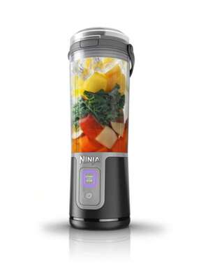 Certified Refurbished Ninja BCBK Blast 16 Oz. Personal Portable Blender With Leak Proof Lid And Easy Sip Spout, Perfect For Smoothies, Cordless, USB-C Rechargeable (Black) $32.95 77% OFF