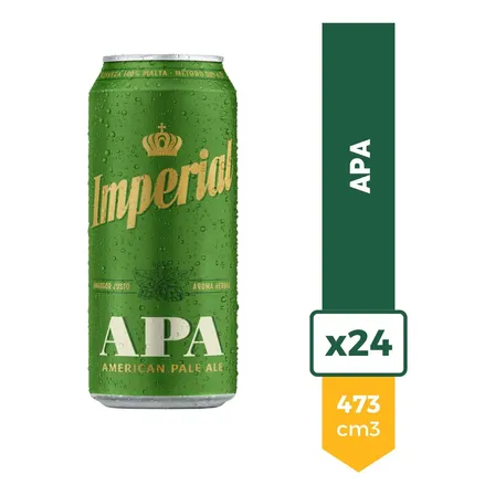 Cerveza Imperial Apa Lata 473ml Pack X24 La Barra Oferta