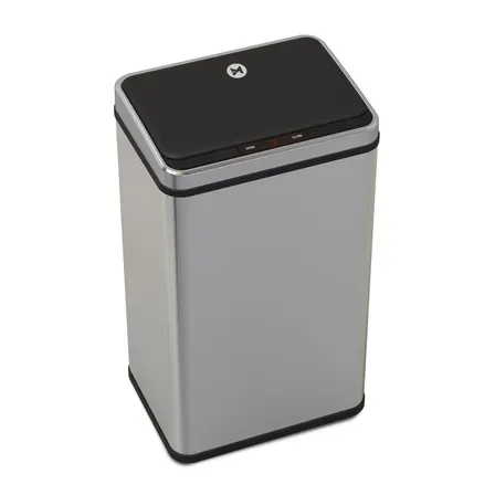Cesto Basura Tacho Autom&aacute;tico Cocina Sensor 30 Litros Acero Inoxidable Plateado