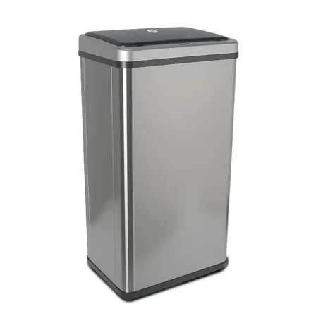 Cesto De Basura Autom&aacute;tico Tacho Con Sensor 50lts Acero Inox