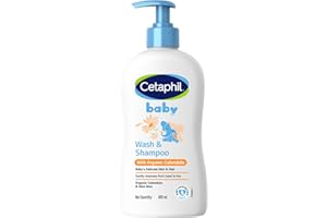 Cetaphil Baby Wash & Shampoo ,Tear Free, Paraben, Colorant and Mineral Oil Free, 13.5 Fl. Oz (Packaging May Vary)