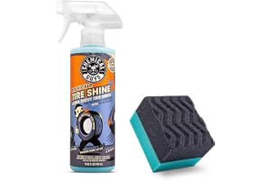 Chemical Guys Tire Kicker Extra Glossy Tire Shine Spray, 16 fl oz | Includes foam applicator; works on rubber, vinyl and plastic; for cars, trucks, motorcycles, RVs and more