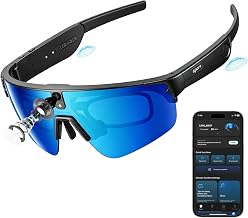 CHOVE 4K Camera Glasses, AI Smart Video Recording Sunglasses for Sports | HD Video & Photo, Electronic Image Stabilization, Live Translation, AI Voice Assistant, IP66 Waterproof for Cycling Hiking