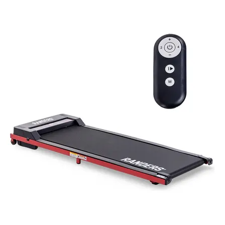 Cinta Caminar Con Motor Arg-360-X Randers Ultraplana Display Negro Y Rojo