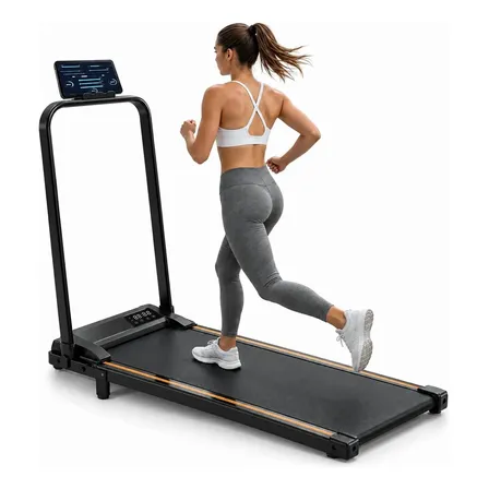 Cinta De Correr El&eacute;ctrica 2hp Plegable Silenciosa 12km/h Negro