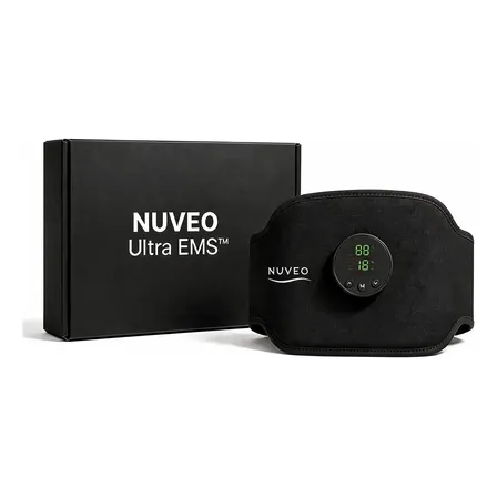 Cintur&oacute;n Electro Estimulador Abdomen Nuveo Ultra Ems Negro