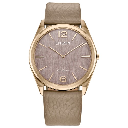 Citizen Men's Sapphire Crystal Solar Eco-Drive Beige Watch 38 MM AR3123-00X