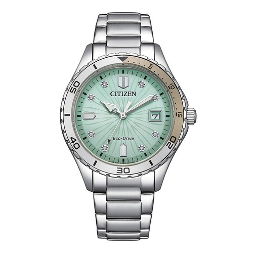 Citizen Women's Sport Casual Date Window Silver Eco-Drive Watch 36MM FE6170-88L