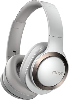 Cleer Audio Enduro ANC Noise Canceling Headphones, Light Grey | Bluetooth Multipoint Connection, Over-the-Ear Design with Mic, Crystal Clear Hands-Free Calling, 60 Hours of Battery Life