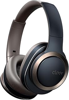 Cleer Enduro ANC Noise Cancelling Over the Ear Bluetooth Headphones with Mic, 60 Hrs Playtime, Noise Canceling, Ambient EQ Modes, Hi-Res Audio, Deep Bass, Multi-Point Connect, Bluetooth 5.0, Dark Navy