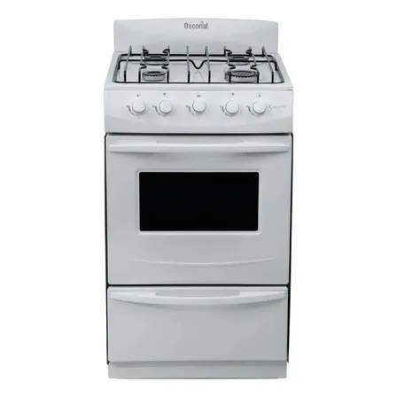 Cocina Escorial Candor gas envasado con puerta con visor color blanco
