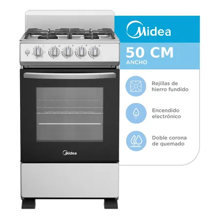 Cocina Multigas 50cm Midea 20tmg4pgar1