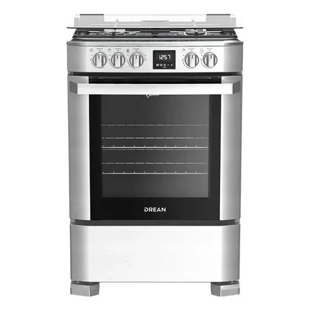 Cocina Multigas 60 Cm Inox Con Display Drean Cd6009ei Plateado