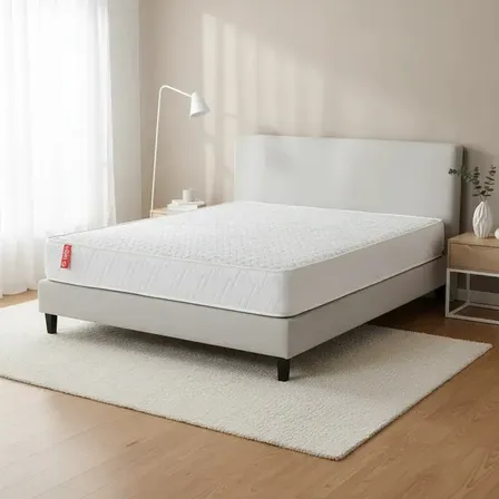 Colchon 2 Plazas (140x190) Telgo Dorado Resortes Blanco
