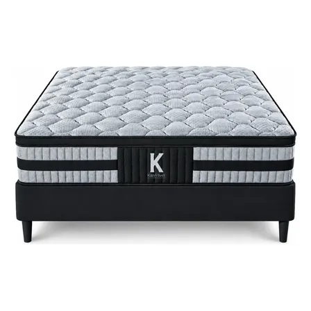 Colch&oacute;n 2 Plazas 190x140x34 Caja Euro Top Firme 638 Resortes Kann Livet Gel Memory Foam Firmeza Media Capacidad 300kg Alto 34cm Expansi&oacute;n 48 Horas