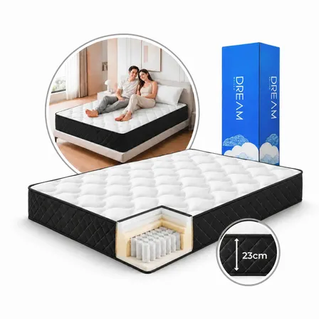 Colchon 2 Plazas Resorte Espuma Dyvan Alta Densidad Tecnologica
