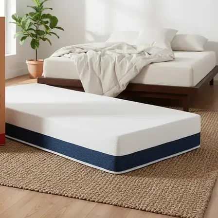 Colch&oacute;n De Resortes Springwall Upper Rest 080x190 Cm De 1 Plaza Color Blanco