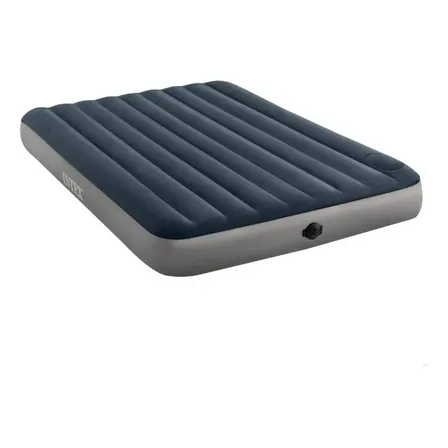 Colch&oacute;n Inflable Intex Con Sistema Doble Inflador Dura-beam - Gris