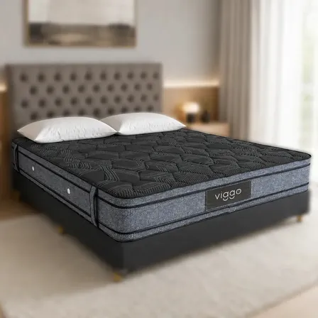 Colch&oacute;n Viggo Magnum 140x190 Cm Alta Densidad 300 Kg Negro
