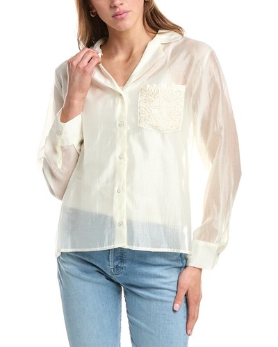 Colette Rose Button Front Top Women's