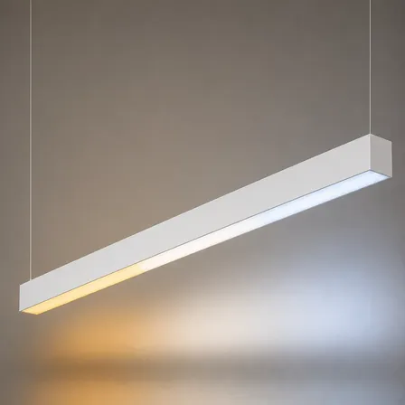 Colgante Perfil Lineal Blanco 25w 1132mm Cct Tasso  Lucciola