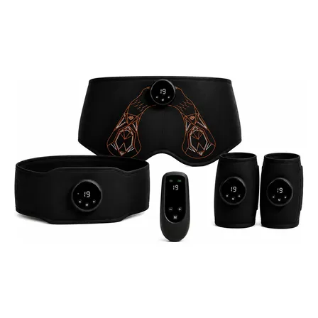 Combo Abdomen + Brazos + Gl&uacute;teos Adelgaza Tonifica M&uacute;sculos Negro
