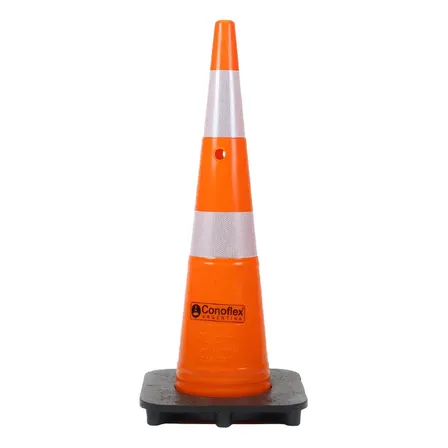 Cono Vial Naranja Semi Flexible 0.9 Metro Base R&iacute;gida Pesada Conoflex