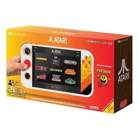 Consola Port&aacute;til Atari Gamestation Go Con 200 Juegos Y Pantalla 7  Blanca Blanco